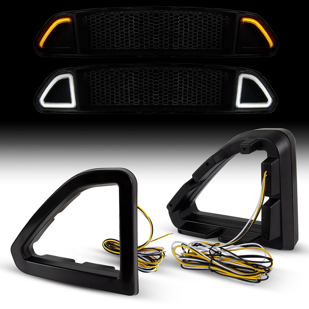 Front Grille LED Lights + Dynamic Turn Signal (MUSTANG 15-17)