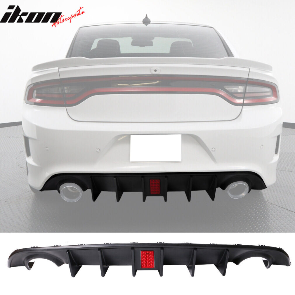 Rear Bumper Lower Diffuser With LED Light (CHARGER 15-22 SRT)