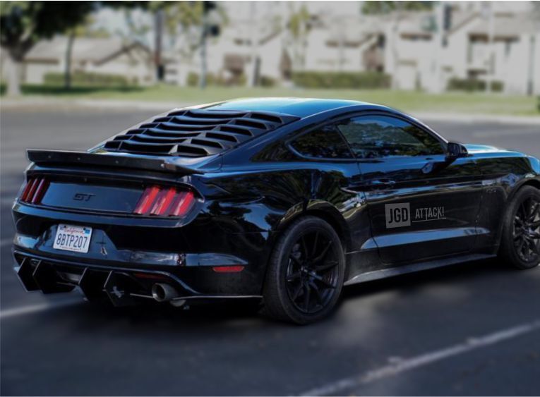 mustang rear window louver