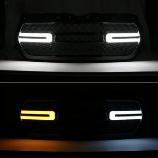LED Upper Grille With Sequential Turn Signal – Matte Black (RAM 1500 19-23) - 8