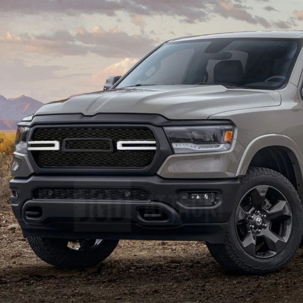 LED Upper Grille With Sequential Turn Signal – Matte Black (RAM 1500 19-23)