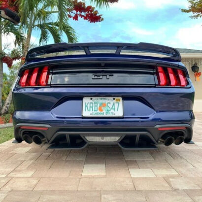 Rear Valance Aero Foil Kit (MUSTANG 18-23 GT, 19-23 Ecoboost w/ Active Exhaust)