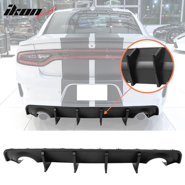 Dyfuzor Tylnego Zderzaka JGD - Czarny Mat (CHARGER 20-22 Wide Body)