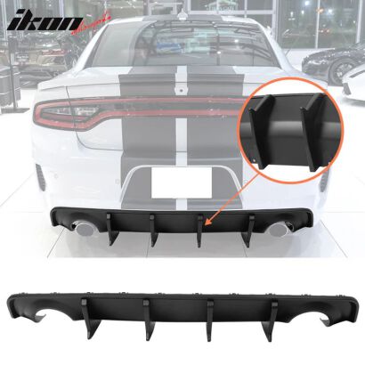 JGD Style Rear Diffuser - Matte Black (CHARGER 20-22 Wide Body)