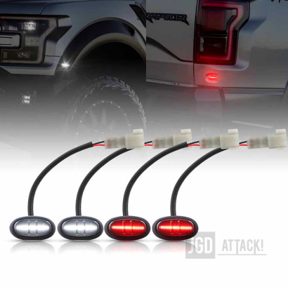 LED Front & Rear Bumper Side Markers (F150 15-23)