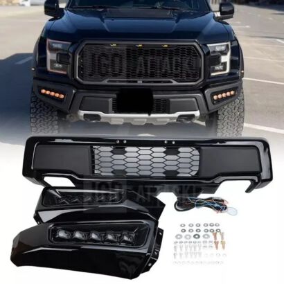 RAPTOR Style Front Bumper + LED Lights (F150 15-17)