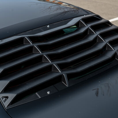 IK Style Rear Window Louvers - Matte Black (CHALLENGER 08-23)