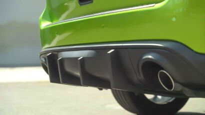 Rear Diffuser With Fins - Matte Black (DURANGO 14-23)