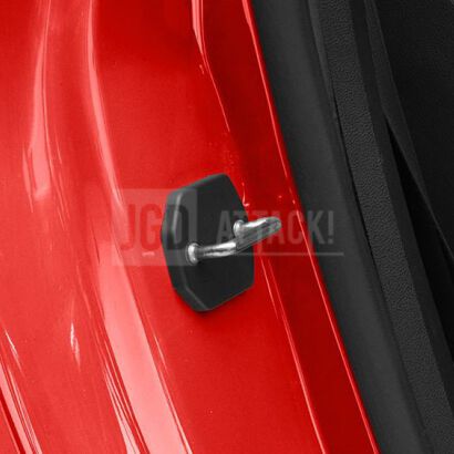 Door Striker Cover Set - Black (MUSTANG 15-23)