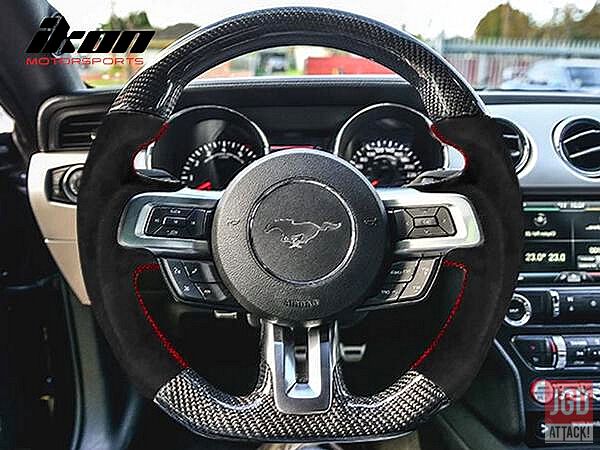 Steering Wheel - CF with Real Leather (MUSTANG 15-17)