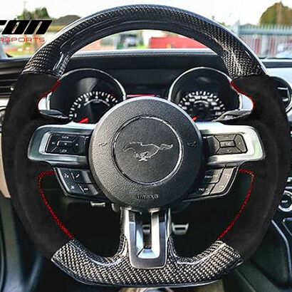 Steering Wheel - CF with Real Leather (MUSTANG 15-17)