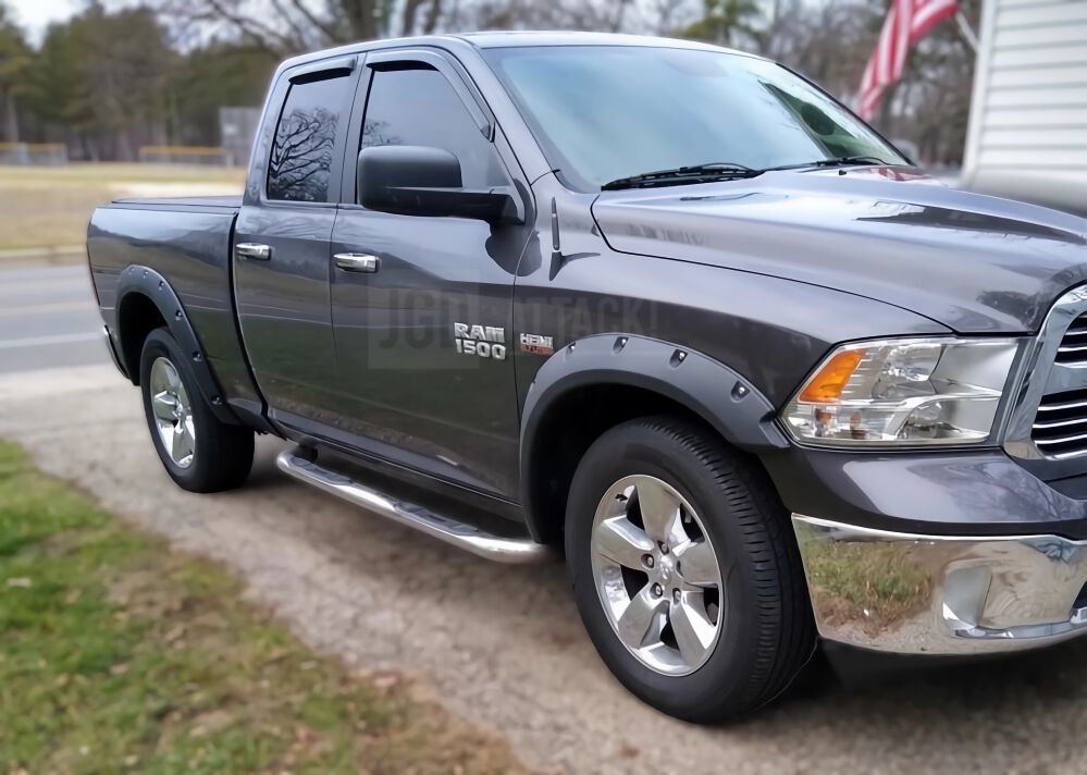 JGD ATTACK! - Pocket Rivet Style Fender Flares - Textured (RAM 1500 09-17)