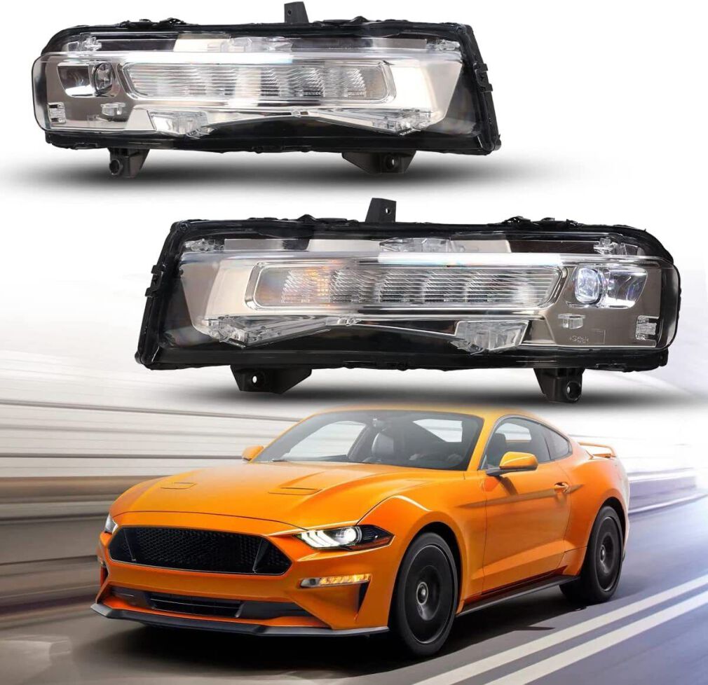 Kierunkowskazy LED/DRL + Halogen - Zestaw (MUSTANG 18-22)