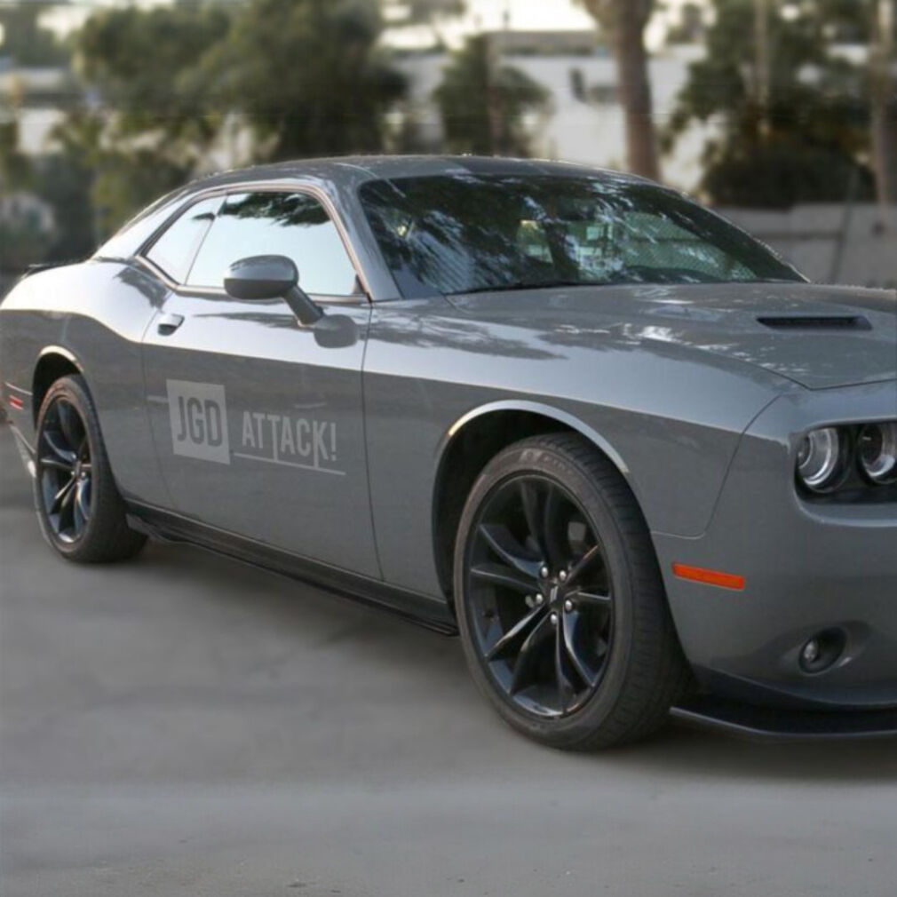 JGD ATTACK! - Side Skirts - Matte Black (CHALLENGER 15-23)