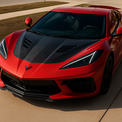 Maska z Włókna Węglowego – Carbon – Z06 Styl (CORVETTE 23+ C8)