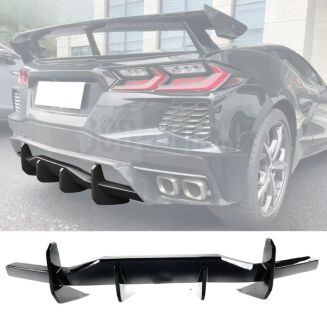 Dokładka Dyfuzora Tylnego Zderzaka – Czarny Połysk (CORVETTE C8 20-24 Stingray) - 3