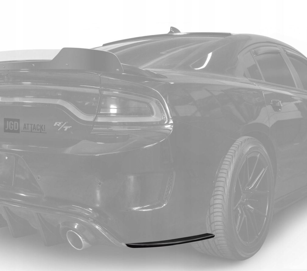 Rear Side Bumper Splitters - Matte Black (CHARGER 15-23)