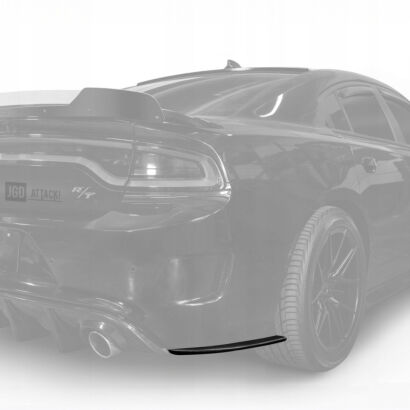 Rear Side Bumper Splitters - Matte Black (CHARGER 15-23)