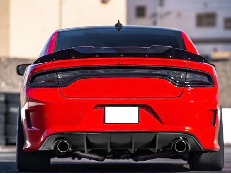 SRT OE Style Rear Bumper Lower Diffuser - Gloss Black (CHARGER 15-22 SRT)