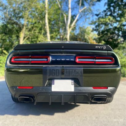 CS Rear Bumper Lower Diffuser With LED Light (CHALLENGER 15-23)