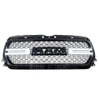 LED Upper Grille With Sequential Turn Signal – Gloss Black (RAM 1500 19-23) - 5