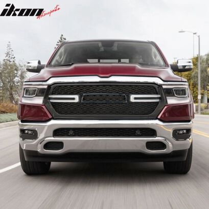 LED Upper Grille With Sequential Turn Signal - Gloss Black (RAM 1500 19-23)