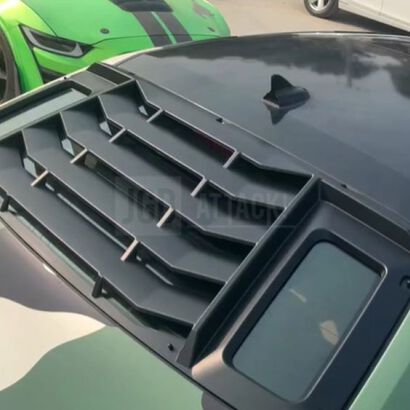 JGD ATTACK! - Rear Window Louvers - Gloss Black (CHALLENGER 08-21)