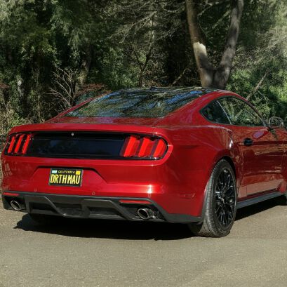 Dyfuzor Tylnego Zderzaka – GT350 Styl – Pojedyncze Końcówki (MUSTANG 15-17 GT Premium, EcoBoost Premium)