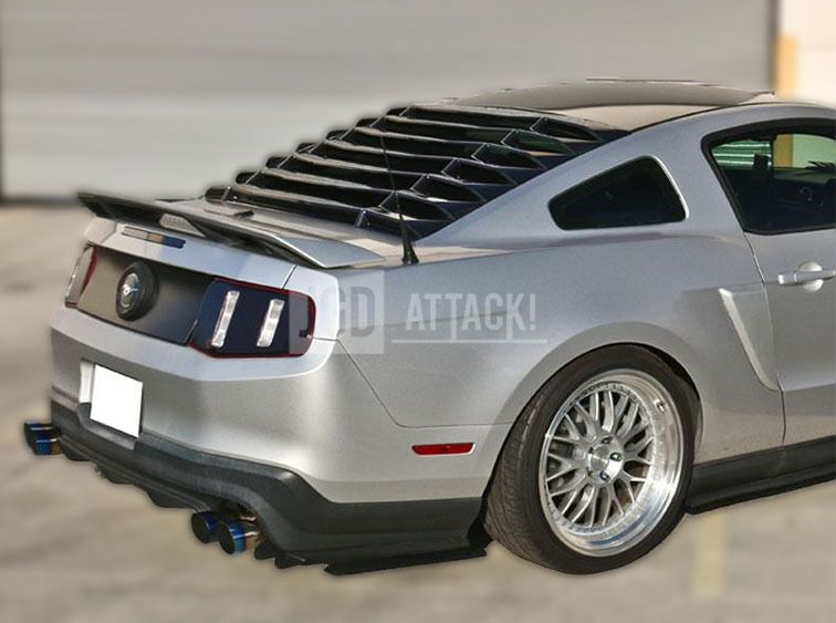 IK Style Rear Window Louvers (MUSTANG 05-14 Coupe)