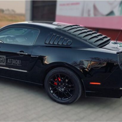 Rear Window Louver - Matte Black - SpeedForm (MUSTANG 05-14 Coupe)