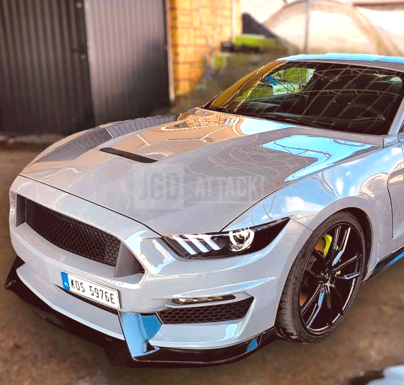 Maska Aluminiowa - GT350 Styl - Niepomalowana (MUSTANG 15-17 GT, EcoBoost, V6)