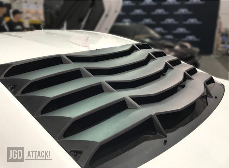 Rear Window Louvers - Matte Black (CAMARO 16-23 Coupe)