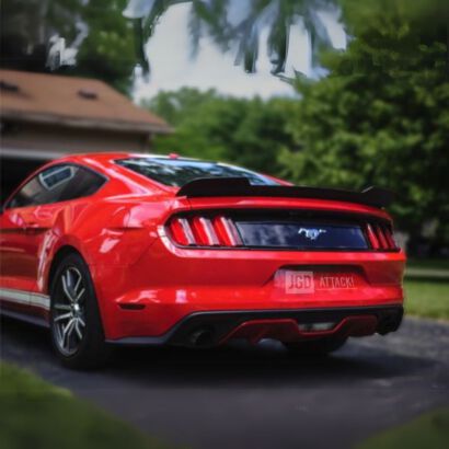 Rear Spoiler - NASCAR Blade - Matte Black (MUSTANG 15-23 all)