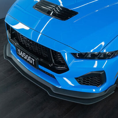 Chin Spoiler - Front Bumper Lip - Matte Black (MUSTANG 24-25 GT, Ecoboost)