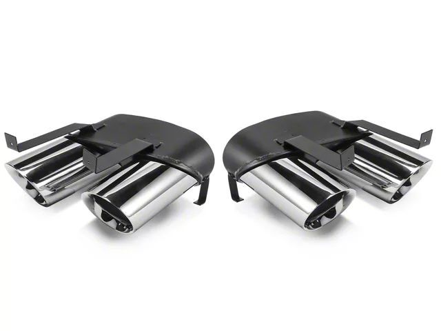 Quad Exhaust Tips for the MP Concepts GT350 Style Rear Diffuser (MUSTANG 15-17 GT Premium, EcoBoost Premium)