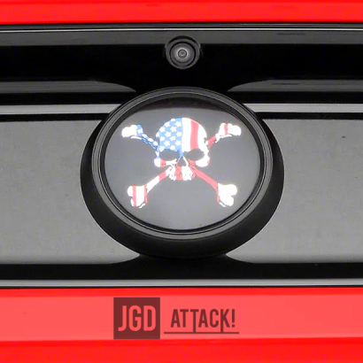 Decklid Panel Emblem - American Skull (MUSTANG 15-23)