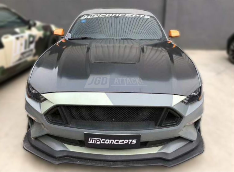 Maska Aluminiowa - GT350 Styl - Niepomalowana (MUSTANG 18-23 GT, EcoBoost)