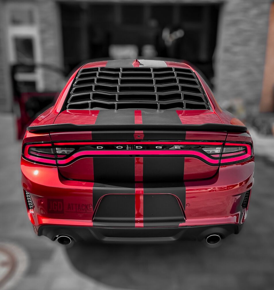 Rear Window Louver - Gloss Black (CHARGER 11-21) 
