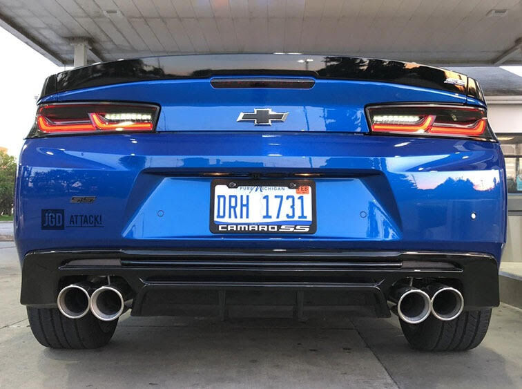 Rear Diffuser with Fins - ZL1 Style - Gloss Black (CAMARO 16-23)