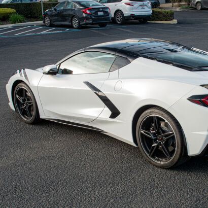 V3 Style Side Skirts - Matte Black (CORVETTE 20-24 C8)