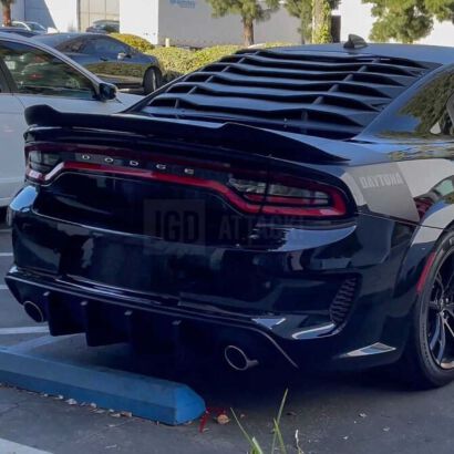 Rear Spoiler - Gloss Black - Rock Style (CHARGER 15-23)