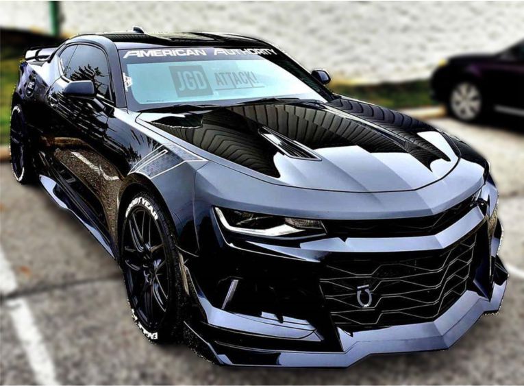 JGD ATTACK! - Front Bumper + Grille + Splitter + Winglets ZL1/1LE Style ( CAMARO 16-18 LT/RS/SS)