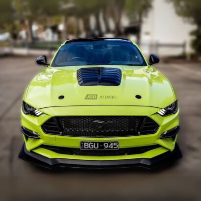 Maska Aluminiowa - GT500 Styl - Czarny Połysk (MUSTANG 18-23 GT, Ecoboost)