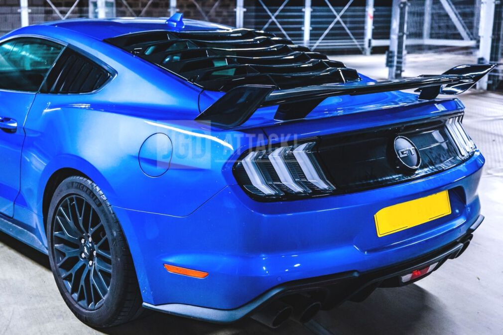 Rear Spoiler - GT F35 style - Gloss Black (MUSTANG 15-23 Fastback)