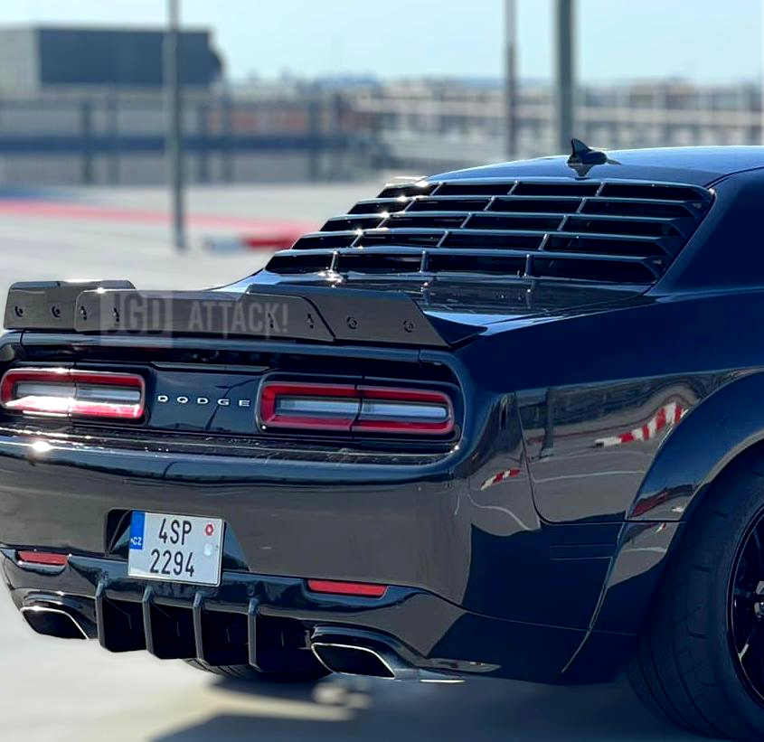 Rear Window Louvers - Gloss Black (CHALLENGER 08-23)