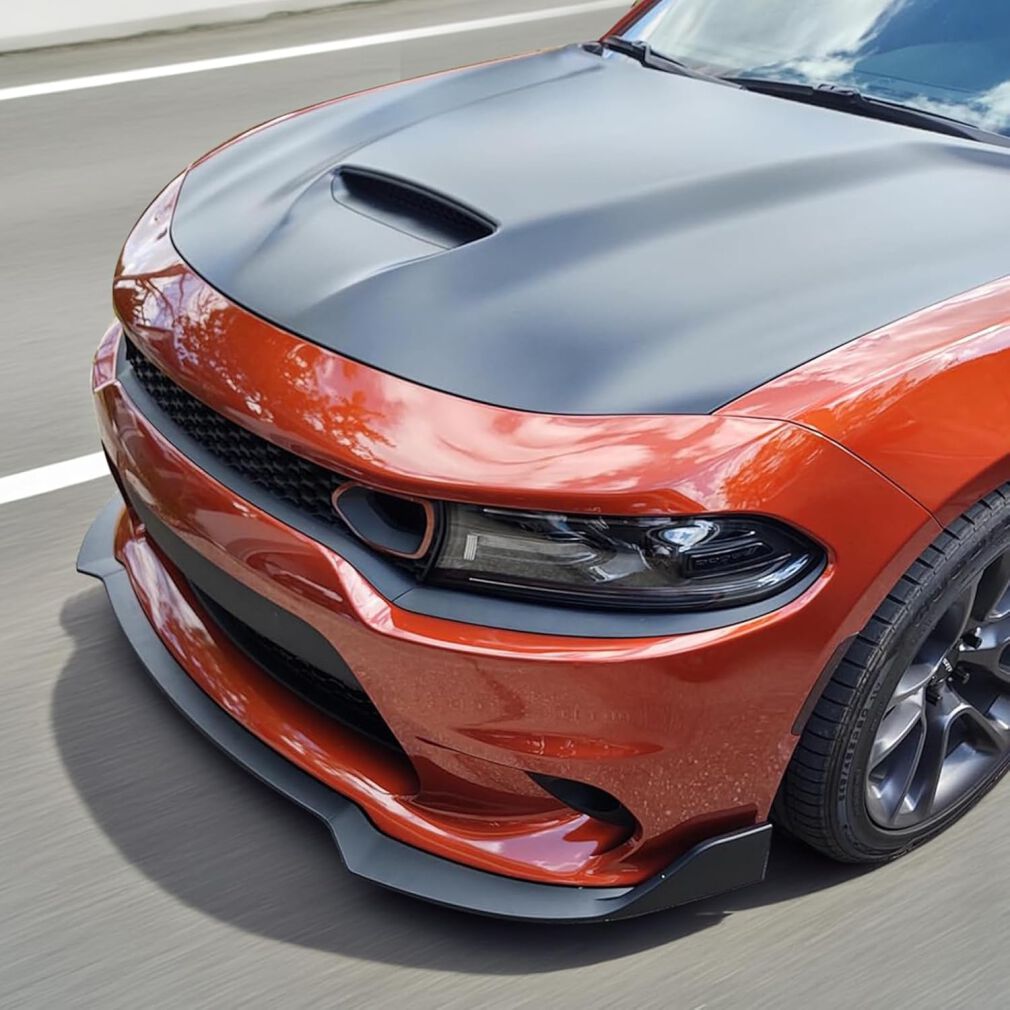 Chin Spoiler - Front Lip Splitter - SRT Matte Black (CHARGER 15-23 SRT)