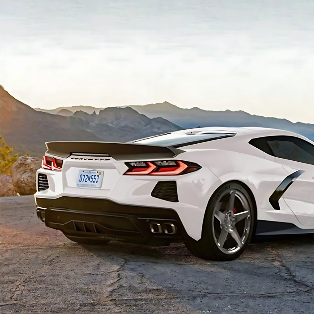 Rear Spoiler – Duckbill Style – Gloss Black (CORVETTE 20-24 C8)