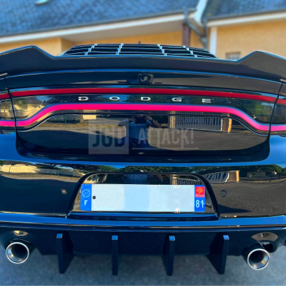 SRT 2021 Style Rear Bumper + Diffuser With Fins (CHARGER 15-21)
