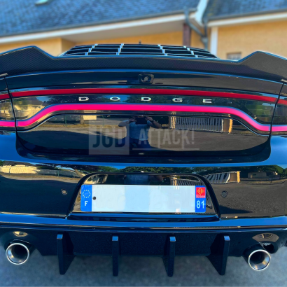 SRT 2021 Style Rear Bumper + Diffuser With Fins (CHARGER 15-23)