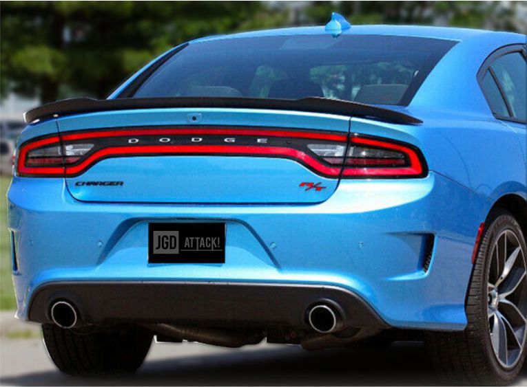 Rear Spoiler - SRT8 Hellcat Style - Matte Black (CHARGER 15-23)